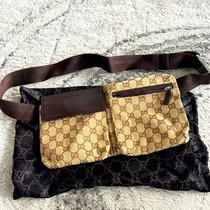 Gucci monogram unisex waistbag